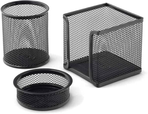 Mas 0505 3'lü Takım Masa Seti Perfore Siyah