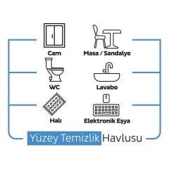Sleepy Easy Clean Çamaşır Suyu Katkılı Yüzey Temizlik Havlusu 100'lü