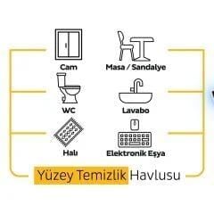 Sleepy Easy Clean 100'lü Yüzey Temizlik Havlusu Arap Sabunu Katkılı