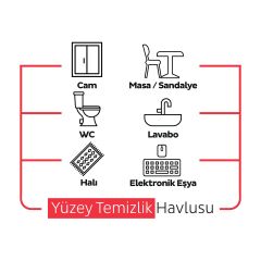 Sleepy Easy Clean 100'lü Yüzey Temizlik Havlusu Kiraz Çiçeği