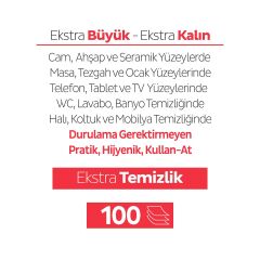 Sleepy Easy Clean Kiraz Çiçeği Yüzey Temizlik Havlusu 100'lü