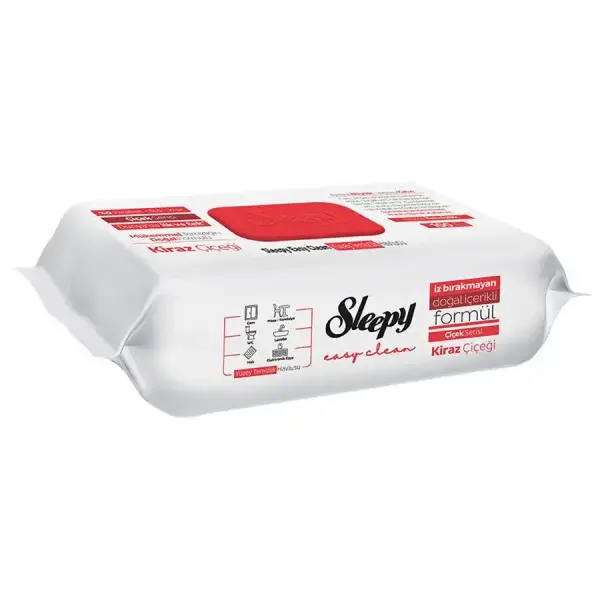 Sleepy Easy Clean 100'lü Yüzey Temizlik Havlusu Kiraz Çiçeği