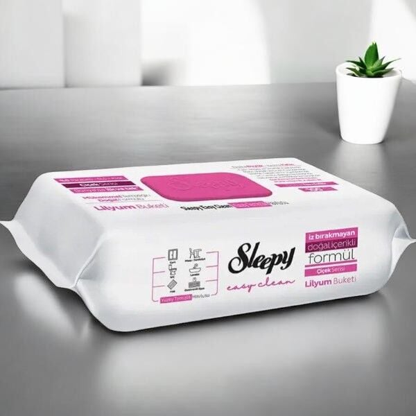 Sleepy Easy Clean 100'lü Yüzey Temizlik Havlusu Lilyum Buketi