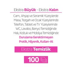 Sleepy Easy Clean Lilyum Buketi Yüzey Temizlik Havlusu 100'lü