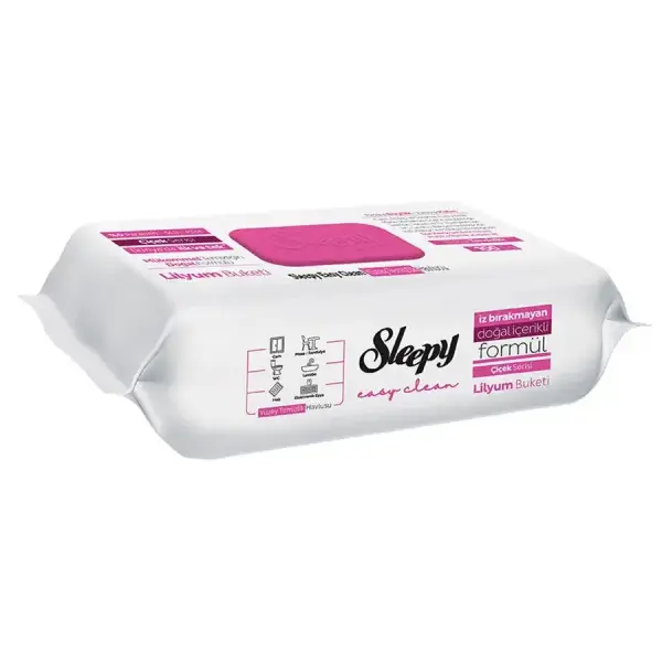 Sleepy Easy Clean 100'lü Yüzey Temizlik Havlusu Lilyum Buketi