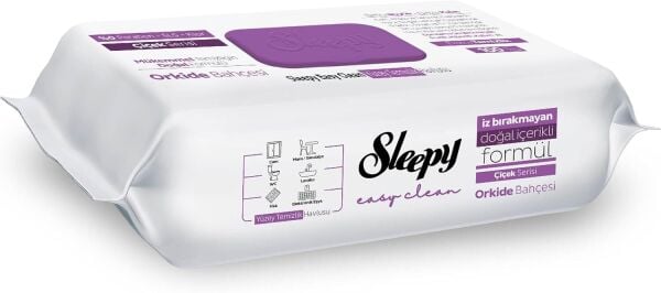 Sleepy Easy Clean Orkide Bahçesi Yüzey Temizlik Havlusu 100'lü