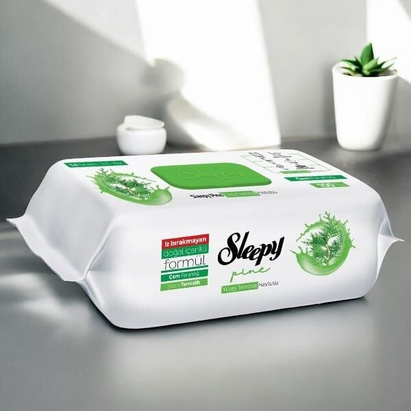 Sleepy Pine Çam Ferahlığı Yüzey Temizlik Havlusu 100'lü