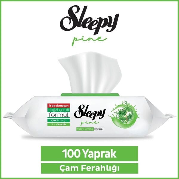 Sleepy Easy Clean 100'lü Yüzey Temizlik Havlusu Çam Ferahlığı