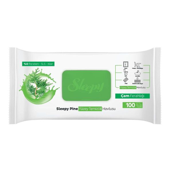 Sleepy Easy Clean 100'lü Yüzey Temizlik Havlusu Çam Ferahlığı