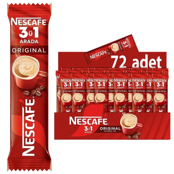 Nescafe 3'ü 1 Arada 17,5 Gr x 72 paket