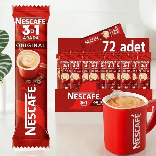 Nescafe 3'ü 1 Arada 17,5 Gr x 72 paket