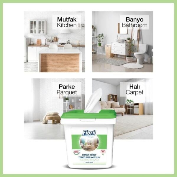 Fibril 300'lü Yüzey Temizleme Havlusu Temizlik Kokulu