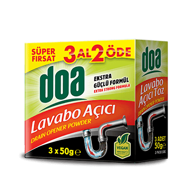 Doa Toz Lavabo Açıcı 3*50gr