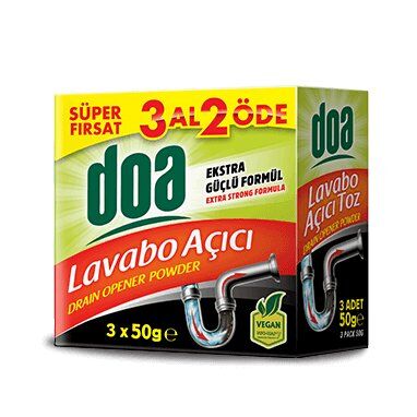 Doa Toz Lavabo Açıcı 3*50gr