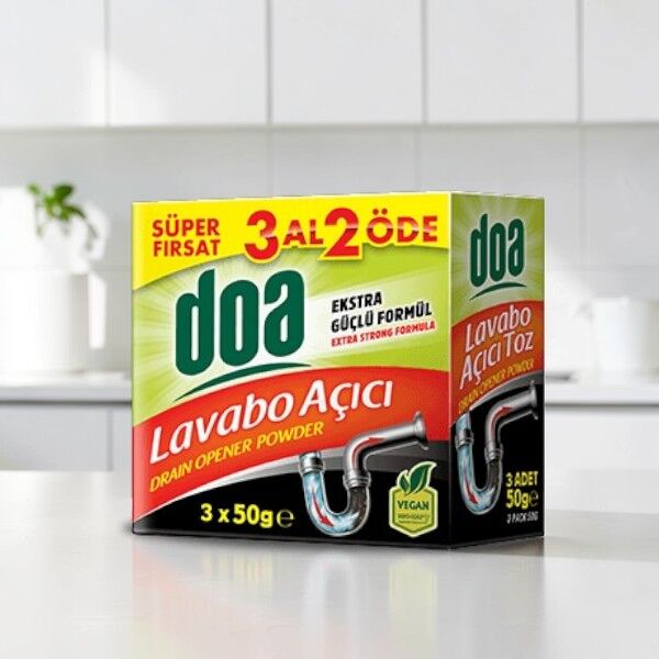 Doa Toz Lavabo Açıcı 3*50gr