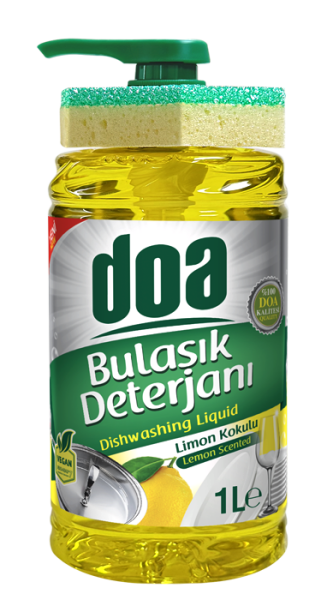 Doa Sıvı Bulaşık Deterjanı Süngerli Limon 1.000ml