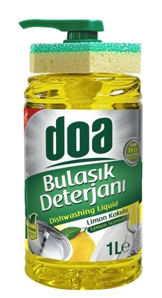 Doa Sıvı Bulaşık Deterjanı Süngerli Limon 1.000ml