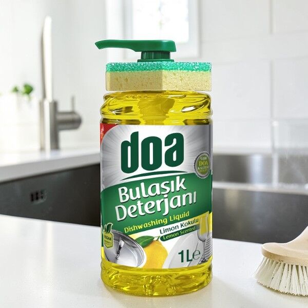 Doa Sıvı Bulaşık Deterjanı Süngerli Limon 1.000ml