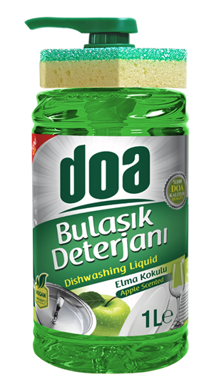 Doa Sıvı Bulaşık Deterjanı Süngerli Elma - 1.000ml