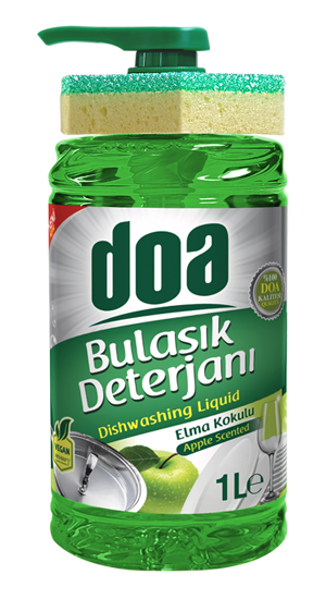 Doa Sıvı Bulaşık Deterjanı Süngerli Elma - 1.000ml