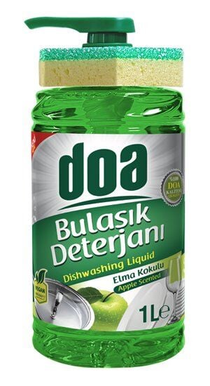 Doa Sıvı Bulaşık Deterjanı Süngerli Elma - 1.000ml